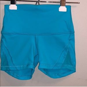 Lululemon teal shorts size 2